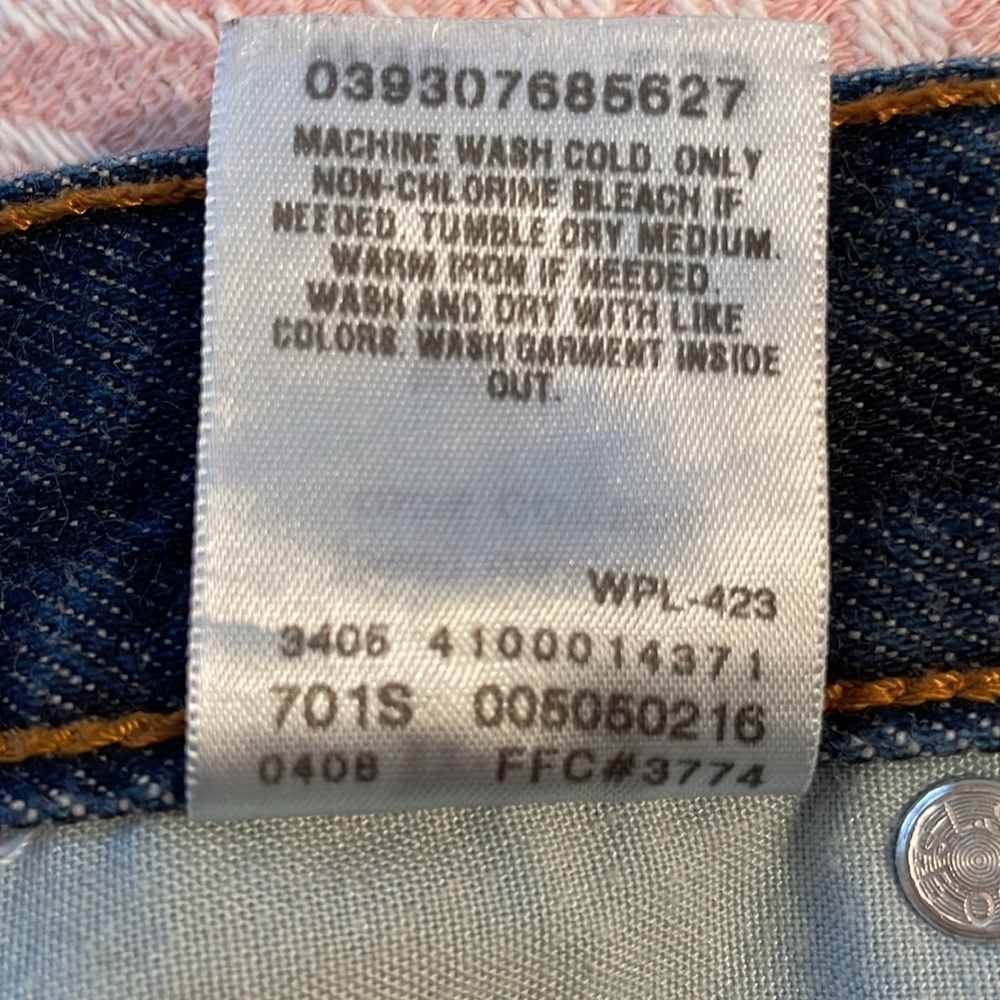 Levi's 505 Regular Fit Men's Jeans 36x30 Dark Wash - Picture 8 of 8